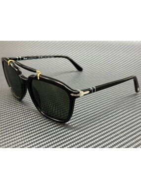 New Persol Men Black Sunglasses 57-20-145